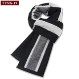 Riolio  Luxury Scarf Man Winter Warm Wool Scarf For Men Cashmere Scarves Casual Plaid Male Long Pashmina Outdoor Shawls Man Muffler Gift
