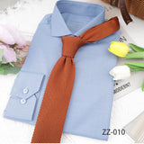 Riolio  Classic Knitted Neck Ties For Men Women 6cm Soft Narrow Green Navy Neckties Casual Shirt Daily Wear Suit Accessories Cravat Gift