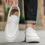 Riolio  Non Slip Men Casual Leather Shoes Loafers New Round-toe Comfortable Flats Driving Shoes Vintage Shoes for Men Zapatos 39-46