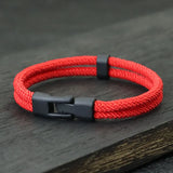 Riolio New Fashion Men Bracelet Thread Double Layer Detachable Matching Stackable Braslet Leisure Accessories Hombre