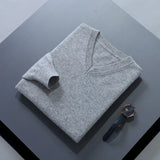 Riolio  Men Cashmere Sweater Autumn Winter Soft Warm Jersey Jumper  Pull Homme Hiver Pullover V-Neck Knitted Sweaters