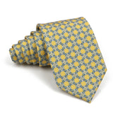 Riolio  High Quality Classic Men's 7.5cm Tie Soft Smooth Green Blue Colorful Paisley Flower Necktie Daily Wear Business Accessories Gift