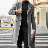 Men Plus Size Winter Coat Lapel Collar Long Sleeve Padded Leather Jacket Vintage Thicken Coat Light Weight Rain Jacket for Men