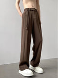 Riolio Casualsuit Pants Men's Autumn Japanese Light Luxury Draped Trousers Loose-fit Straight-leg Versatile Wide-leg Long Pants