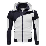 Riolio Men Hooded Fleece Zip Hoodie Men Thick Solid Color Sweatshirt Mens Casual Hoodies Sportswear Hooded Sweatshirts