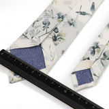 Riolio  Men's High Quality 6.5cm Floral Leaves Cotton Tie Handkerchief Suspender Set Novel Gentleman Artistic Wedding Accessories Gifts