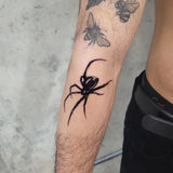 Riolio Spider Combo Temporary Tattoo Sticker Lasts 1-2 Weeks Waterproof and Chafing Resistant