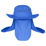 Riolio  Fishing Flap Caps Men Sun Protection Summer Quick-drying Bucket Hat Outdoor Face Wide Brim Women Bucket Hat For Fishing Climbing