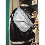 Riolio American High Street Hiphop Embroidered Baseball Uniform Men Women Spring Autumn Vintage Retro Trend PU Leather Jacket Chic