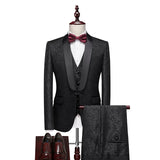 Riolio  Slim Fit Business Suit Set Single Button Jacket And Pants Workwear Style Fashionable Polyester Fiber for Men's Autumn New Arr...