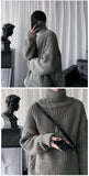 Riolio  Autumn Winter Mens Casual Turtleneck Pullover Men's Long Sleeve Rollneck Sweater Korean Style Fashion Warm Knitted Sweater