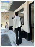 Riolio American Street High-end Coat Trendy Leather Jacket Korean Elegant 2025 Spring Men's New PU Lapel Slim Loose Jacket Aesthetic