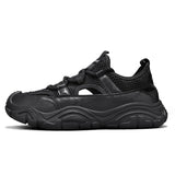 Riolio  Black Fashion Designer Men's Sandals Breathable Casual Shoes for Men Outdoor Non Slip Beach Sandals New Male Platform Sandalias