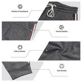 Riolio  Cross-border winter clothing outdoor men's heavy fleece loose casual simple retro training sports jogging sweatpants