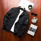 Riolio Men's Bomber Zipper Jacket Male Casual Streetwear Hip Hop Slim Fit Pilot Baseball Coats Men Clothing