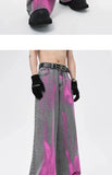 Riolio Coated Jeans Men's American High Street Wasteland Gray Wide-leg Pants Men Women A-type Smoke Gray Floor Pants 2025