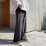 Riolio  New Japanese Retro Male Suit Pants Light Luxury Straight Draped Button-down Business Casual Pants Premium Slim Elegant Trousers