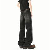Riolio Straight Leg Floor Length Classic Jeans Trending Comfort Fit Vintage Denim Pants for Men Stylish Durable Trousers