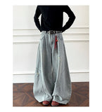 Riolio  Loose Fit Jeans Men Baggy Wide Leg Denim Pants Patchwork Ripped Light Blue Wash Hip Hop Streetwear Fashion New 2025 autumn jeans