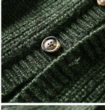 Riolio American High-end Knit Cardigan Men's Stand Collar Sweater Cardigan Korean 2025 New Spring Autumn New Sweater Button Jacket Chic