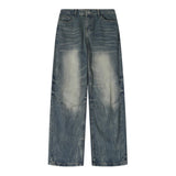 Riolio Men Baggy Vintage Wide Leg Jeans Male Designer Spring Autumn Casual Denim Pants Fashion Straight Leg High Street Denim Trousers
