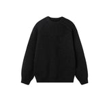 Riolio Brand Sweaters Trend Mans Autumn Winter Solid Color Splicing Loose O Neck Oversize Pullover New Man Motion Clothes