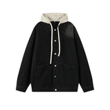 Riolio Men's Spring New Design Sense Jacket Men's Detachable Hooded Denim Jacket Trendy Korean Men's Lapel High Quality Street Jacket