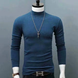 Riolio Man Thermal Turtleneck Casual Sleepwear Shirt S-2XL Sleeve Long Slim Coat 5colors Basic Sweater Bottom Winter