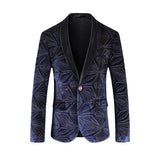 Riolio  Casual Two-Piece Suit Set Large Size Embroidered Wedding Dressing Fashionable Slim Fit British Style Polyester Fiber Long Sleeve