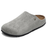 Riolio  New versatile plus size men's casual shoes for outdoor wear resistance one foot lazy shoes half toe slippers