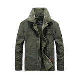 Riolio Thicken Jacket Man Casual Fashion Warm Turndown Colllar Plush Coats Men Solid Long Sleeves Loose Korean Outwears Mens Jackets