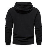 Riolio Men's Thick Polar Fleece Sweatshirt Autumn Winter Men Hood Sports Black Windproof Oversized Hoodie Male Streetwear Hoody