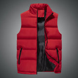 Riolio High Quality Windproof Jacket New Waistcoat Mens Vest Fashion Casual Coats Mens Stand Collar Vest Men New Stylish Autumn Vests