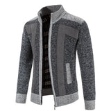 Riolio Autumn Spring Sweater Men's Cardigan Zip Up Turtleneck Jacket Y2K Sweatshirt Winter Hombre Cold Coat Knitted Jumper Sweatercoat