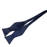 Riolio  Men's Adjustable Satin Self Bow Tie Handmade Solid Color Polyester Smooth Bowtie Classic Business Wedding Party Tie Bowknot Gift