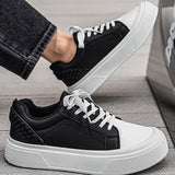 Riolio  Spring Men's Thick soled Board Shoes Fashion Student Sports Shoes Large Men's Casual Single Shoes