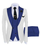 Riolio  3pcs Men Coat Business Formal Slim Fit Suit Costumes Pour Homme Set Party Vest Pants Wedding Blazer Verde Hombre Terno Masculino