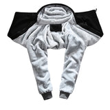Riolio Winter Jacket Men Warm Coat Thick Fleece Male Zipper Hooded Jackets Casual Hooded Sportswear Outerwear Long Sleeves Sports Hoody