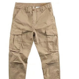 Riolio  New Men's Wear Resistant Work Trousers Casual Straight Leg Pants Multi ket Leisure Work Long Trousers Korean Sle