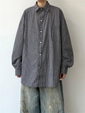Riolio  Classic American Retro Plaid Shirt Men's Spring Autumn Casual Long Sleeve Youth Feeling Japanese Style Leisure Outerwear