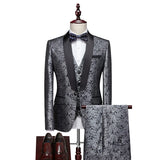 Riolio  Slim Fit Business Suit Set Single Button Jacket And Pants Workwear Style Fashionable Polyester Fiber for Men's Autumn New Arr...