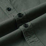 Riolio  Spring Autumn Men's Cotton Cargo Shirts Casual Men Long Sleeve Workwear Shirt Vintage Man Multi-Pocket Military Button Shirt