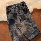 Riolio Spring Autumn Vintage Loose Casual Fashion Straight Jeans Hombre Hip Hop Harajuku Y2K Denim Pants Male Streetwear Trousers Men