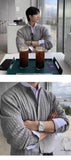 Riolio  Korean Fashion Men Cardigan Light Luxury Knitted O Neck Long Sleeve Sweater Coats  Autumn Leisure Premium Jacquard Knitwear