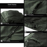 Riolio Men Military Hooded Water Proof Wind Breaker Casual Coat Male Autumn Men's Windbreaker Jackets Waterproof Windshield Jacket