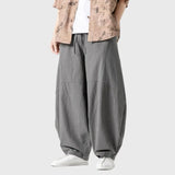 Riolio  New Arrival Men Casual Pants High Street Cross Pants Cotton Chinese Style Streetwear Male Harem Trousers