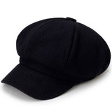 Riolio Woolen solid color beret fashion outdoor cotton hat autumn and winter windproof hats men's and women's universal caps