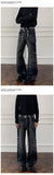 Riolio  Mens Straight Leg Jeans Business Casual Vintage Blue Denim Pants for Middle Aged Man Classic Fit man trousers