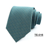 Riolio  Wholesale 8CM Men's Necktie Classic Ties For Man Wedding Business Party Polyester Dots Stripes Floral Jacquard Ascot Accessories