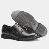 Riolio  Genuine Leather Men Derby Shoes Ultralight Comfortable fashion Men Casual shoes Black Men Leather Shoes